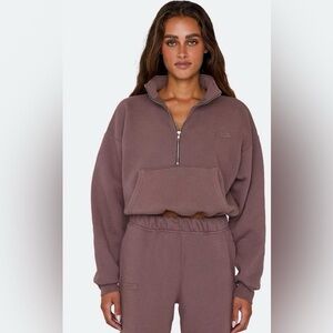 SET Active Plum Half-Zip Sweatshirt Size M